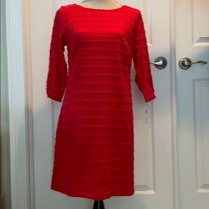 Trina Turk red 3/4 sleeved red dress